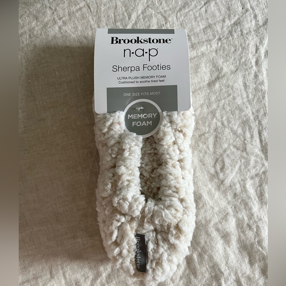 Brookstone Nap Sherpa Footies